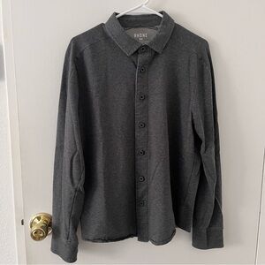 RHONE Men’s Knit Button Down Collared Wool Blend Medium